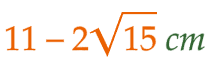 大問5（2）の解答 11-2√15